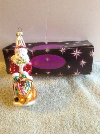 Christopher Radko Christmas Ornament Santa Suit Billy Bunny Rabbit Rare Htf