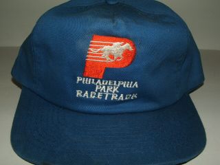 RARE VINTAGE PHILADELPHIA PARK HORSE RACING TRACK SNAPBACK TRUCKER HAT 2