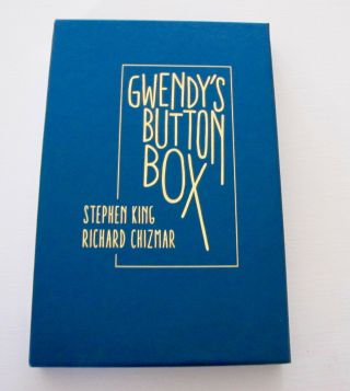 Gwendy ' s Button Box Stephen King Richard Chizmar 1st Edition W/ Rare Slipcase NM 2