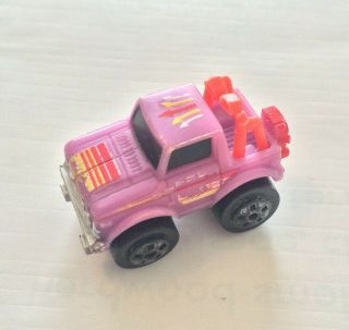 Rare 1987 Road Champs Pink Truck Purple Jeep Micro Machines Galoob 1980s Vintage