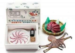 Re - Ment Miniature Japan Open Air Market 2 Hyogo Akashi Octopus No Box Rare