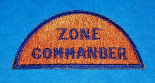 Ultra - Rare Cut - Edge Ww2 Signal Corps Zone Commander Patch
