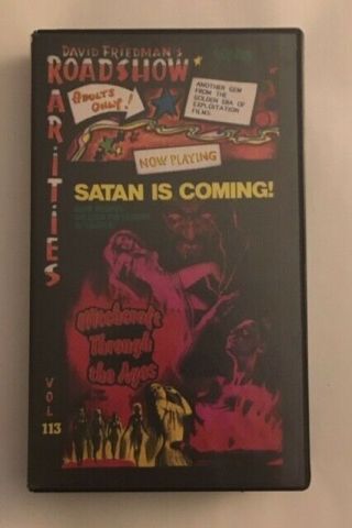 Witchcraft Through The Ages Vhs Something Weird Video 1990s Mail Order Rare