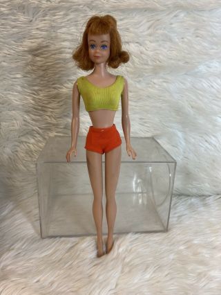 Vintage Red Hair Midge Barbie Doll Freckles Japan 1958/1962 Body
