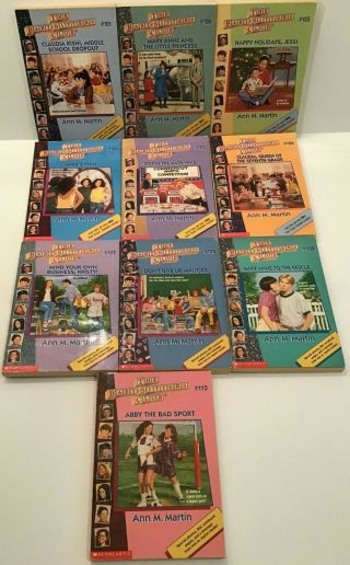 Scholastic The Baby - Sitters Club Books 101 - 110 Vintage Rare Childrens Book 