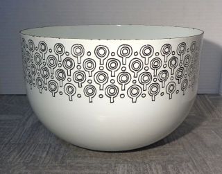 Rare Arabia Finel Style Vefa Epicure Merrill Ames 9½ " Lollipop Enamel Bowl