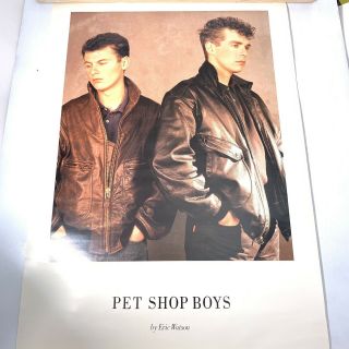 Rare Pet Shop Boys Promo Poster Mark Farrow Design Eric Watson Photo 1986 German