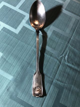 Vintage Fb Rogers Italy Silver Plated 13” Big Serving Spoon