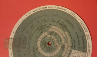 Vtg 1962 Nuclear Bomb Effects Circular Wheel Computer - AEC Contract VERY RARE 2
