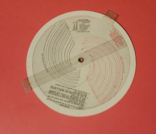 Vtg 1962 Nuclear Bomb Effects Circular Wheel Computer - AEC Contract VERY RARE 3