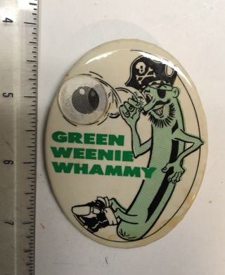 Vintage Dated 1966 Pittsburgh Pirates ‘green Weenie’ Pinback Promotion Rare