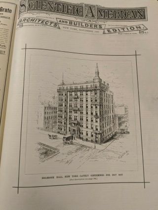 Scientific American Architects and Builders Edition Nov 1887 2