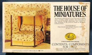 The House Of Miniatures Chippendale Canopy Bed 40014