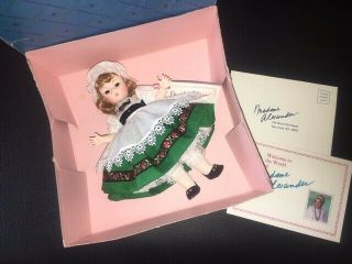 Vintage Madame Alexander Doll " Ireland " 551 Box & Tags