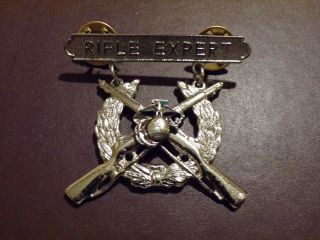 Usmc Rifle Expert Badge Pin Rare Military Us Marine Corps Uniform Insignia Ega