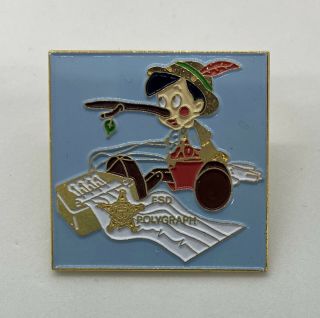 Us Secret Service Polygraph Forensic Fsd Pinocchio Pin Rare Htf 1990’s