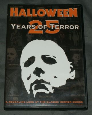 Halloween: 25 Years Of Terror (dvd,  2006,  2 - Disc) Rare Oop Anchor Bay W/ Comic