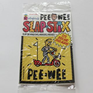 Pee - Wee Herman Vintage 1987 Colorforms Slap - Stix Decal 80 