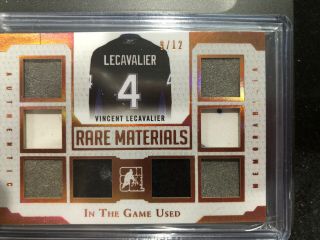 2017 In The Game Rare Materials - Lecavalier 9/12