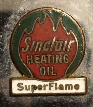 Rare Vintage Sinclair Heating Oil Gasoline Enamel Advertising Zippo Lighter