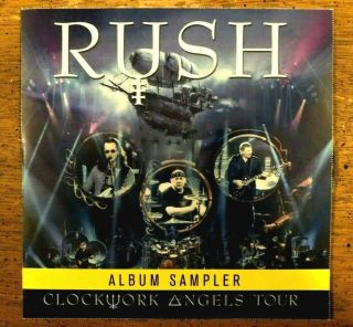 Rush Clockwork Angels Tour Album Sampler Promo Cdr Geddy Lee Alex Lifeson Rare