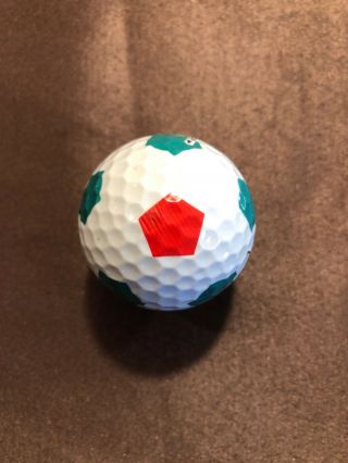 Logo Golf Ball - Callaway Truvis.  Very Rare.  Red/green.  9/10