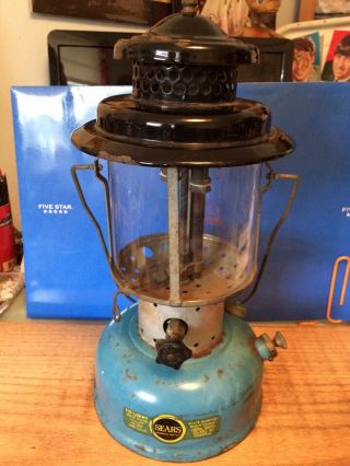 Vintage Sears Lantern Model 476 - 74060 No 7114 Date 5 - 1965