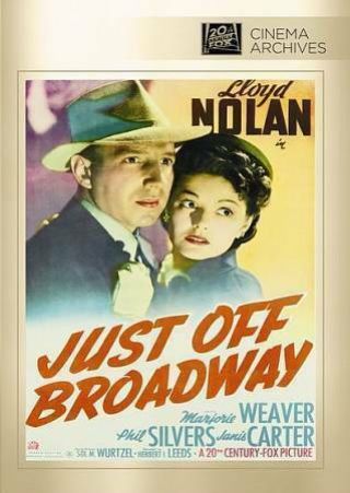 Just Off Broadway Fox Cinema Archives Rare Oop_ Dvd