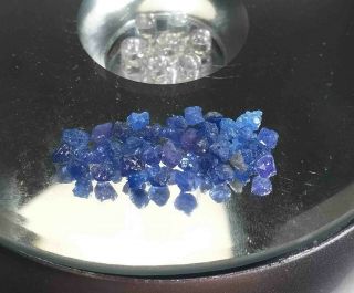 8.  0ct Rare Color Never Seen Before Neon Cobalt Blue Spinel Crystals Specimen