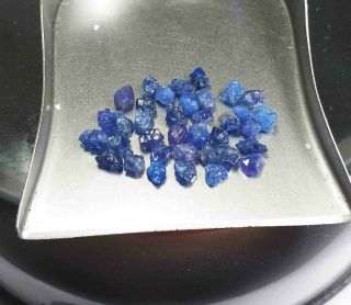 8.  0ct Rare Color NEVER SEEN BEFORE Neon Cobalt Blue Spinel Crystals Specimen 2