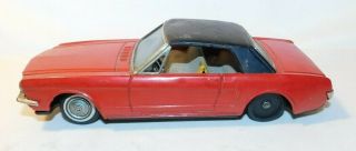 Rare Old Ford Mustang Tin Friction Toy Car