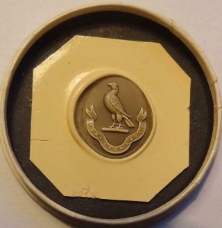 Antique Wax Seal Impression Armorial Crest