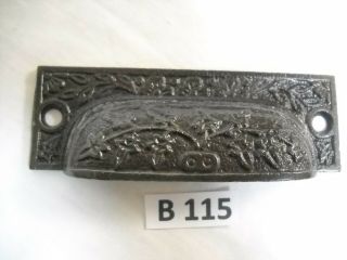Antique Eastlake Cast Iron Bin Drawer Pull 1880 