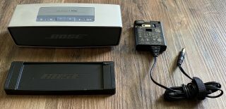 Rare Bose Soundlink Mini Portable Bluetooth Speaker With Cradle & Charger -