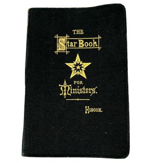 The Star Book For Ministers Hiscox Leather Pocket Size Antique Black 1906 Mi721