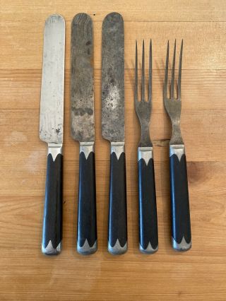 Antique Northampton Cutlery Co.  Civil War - Era Knife Fork Set