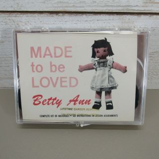 Made To Be Loved Betty Ann Doll Making Kit Sewing Craft Kit Vintage