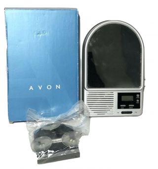 Vintage Avon Shower Clock Radio Fog Shower Mirror Rare