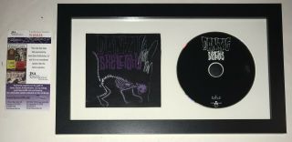 Danzig Skeletons Real Hand Signed Cd By Glenn Danzig Framed Display Rare Misfits