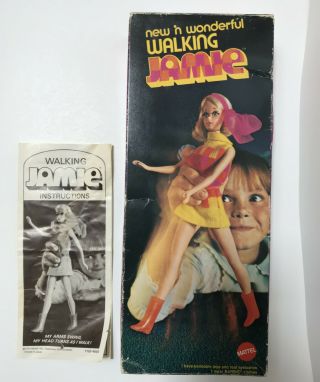 Box Only - Mattel Vintage Barbie Walking Jamie Box - Sears Exclusive