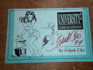 University 2 Ashcan Edition Signed By Frank Cho Rare And Htf