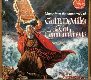 Rare Elmer Bernstein Ost Mca Cd: " The Ten Commandments " - 18 Music Trx - Ships