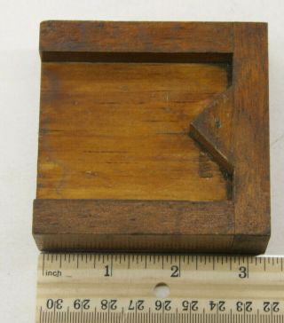 Lamson Industrial Foundry Wood 3 1/4 " Guide Seat Machine Part Mold Pattern M08a