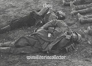 Rare WWII German Photo of Dead German Soldiers awaiting burial 2