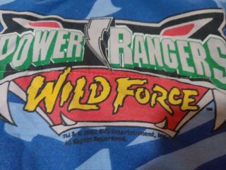 Power Rangers Wild Force Twin 3d Comforter Bed Cover Reversible Blanket 64x86