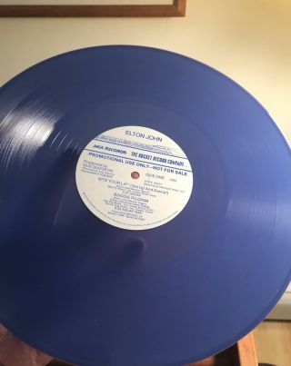 Rare Elton John 1977 Promo Only Get Up And Dance 12” 4 Tracks N Blue Vinyl