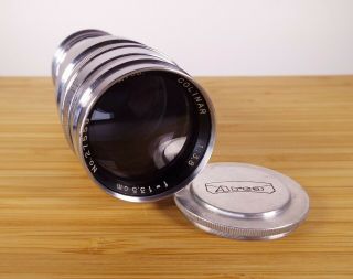Rare Arco Colinar 135mm F/3.  8 Telephoto Lens - Leica Ltm/l39 Screw Mount - Sharp