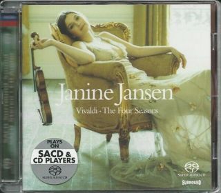 Janine Jansen Vivaldi The Four Seasons Rare Oop Hybrid 5.  1 Surround Sac