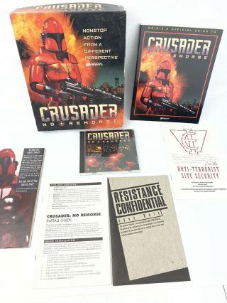 Crusader No Remorse - PC Big Box Complete - Game Disc RARE 3