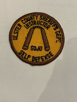 Vintage Rare Ulster County York Sheriffs Dept.  Instructor Goju Self Defense